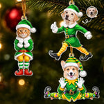 Custom Photo Funny Pet Christmas Gifts For Dog And Cat Lovers - Personalized Acrylic Ornament
