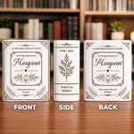 Custom Memorial Floral Name - Personalized Book Vase