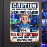 Custom Name Gamer Gifts for Kids - Personalized Metal Sign