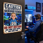 Custom Name Gamer Gifts for Kids - Personalized Metal Sign