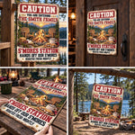 Custom Name S'mores Station Family Campfire Decor - Personalized Metal Sign