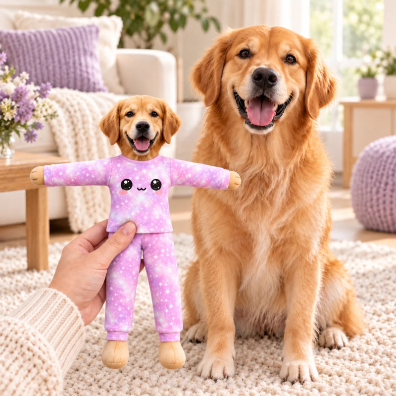Custom Pastel Pajama Pet Lover Gifts For Dog And Cat Lovers - Personalized Poseable Plush Doll