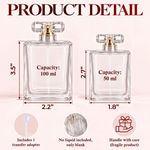 Custom Name Floral Bouquet Gifts - Personalized Refillable Perfume Bottle