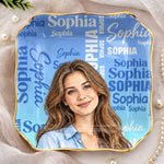 Custom Photo Name Vanity Gifts for Women - Personalized Jewelry Dish