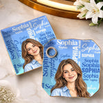 Custom Photo Name Vanity Gifts for Women - Personalized Jewelry Dish