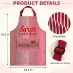 Custom Name Baking Gifts For Women - Personalized Embroidered Apron
