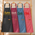 Custom Name Baking Gifts For Women - Personalized Embroidered Apron
