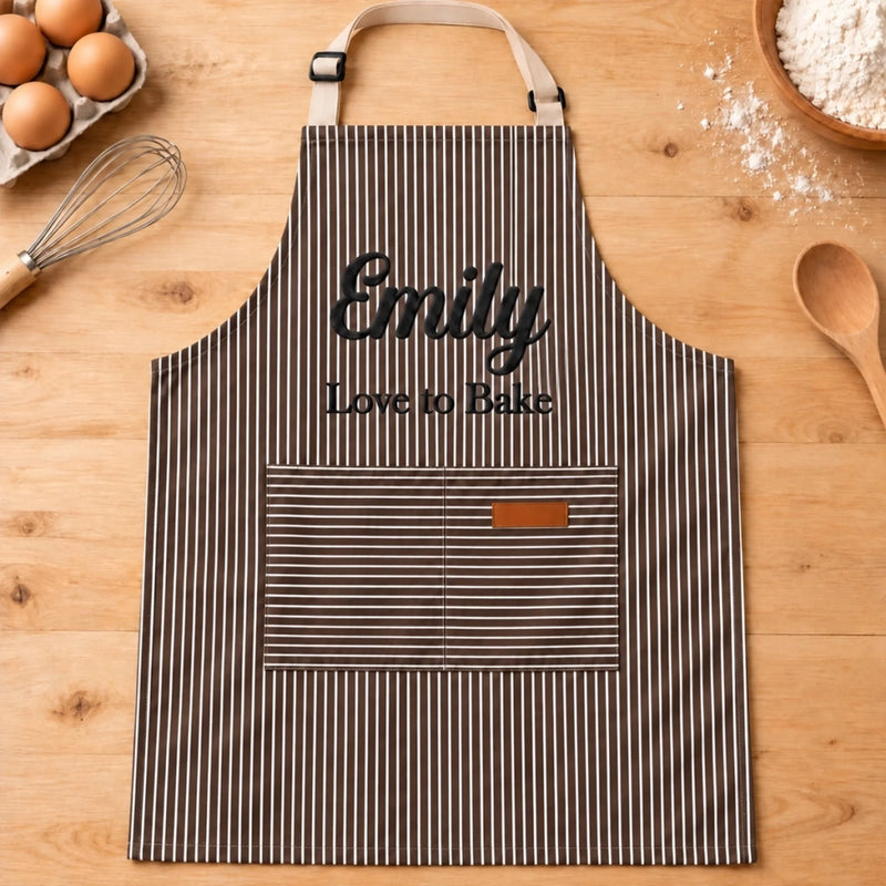 Custom Name Baking Gifts For Women - Personalized Embroidered Apron