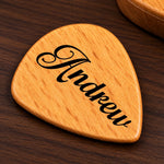 Custom Name Guitarist Gifts for Kids - Personalized Guitar Pick Holder Case