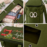 Custom Vintage Sewing Machine Gifts For Sewing Lovers - Personalized Canvas Yarn Tote Bag