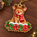 Custom Photo 2026 Reindeer Pet Christmas Decor - Personalized Acrylic Ornament