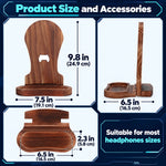 Custom Name Gamer Gifts for Men - Personalized Wooden Headset Stand