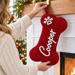Custom Name Christmas Pet Gifts For Dog Lovers - Personalized Christmas Bone Stockings