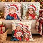 Custom Photo Christmas Sweater Kids Gifts For Family, Kids, Pet Lovers - Personalized Pillow