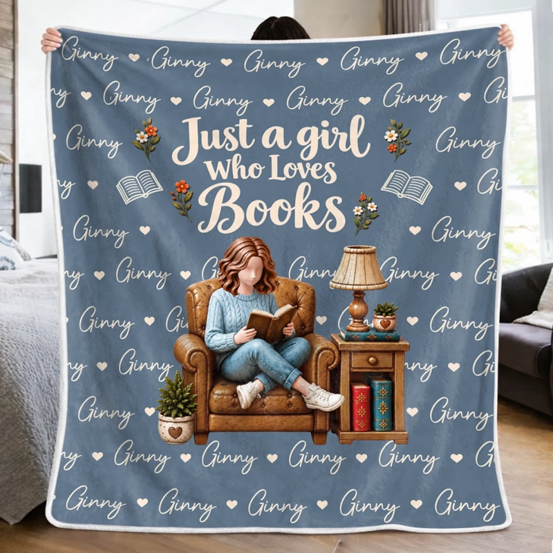 Custom Name Cozy Reading Gifts For Women - Personalized Blanket