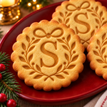 Custom Initial Butterfly Laurel Cookie Gifts - Personalized Cookie Stamp