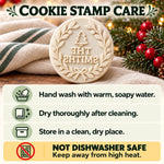 Custom Name Christmas Cookie Gifts for Families - Personalized Cookie Stamp