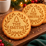 Custom Name Christmas Cookie Gifts for Families - Personalized Cookie Stamp