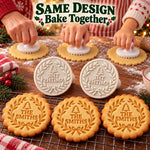 Custom Name Christmas Cookie Gifts for Families - Personalized Cookie Stamp