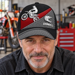 Custom Name Motocross Gifts for Kids - Personalized Classic Cap