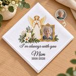 Custom Photo Angel Memorial Gifts For A Loved One - Personalized Handkerchief