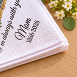 Custom Photo Angel Memorial Gifts For A Loved One - Personalized Handkerchief
