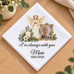 Custom Photo Angel Memorial Gifts For A Loved One - Personalized Handkerchief